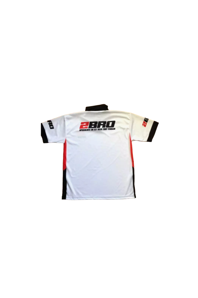 polo race 2bro impression par sublimation face arriere