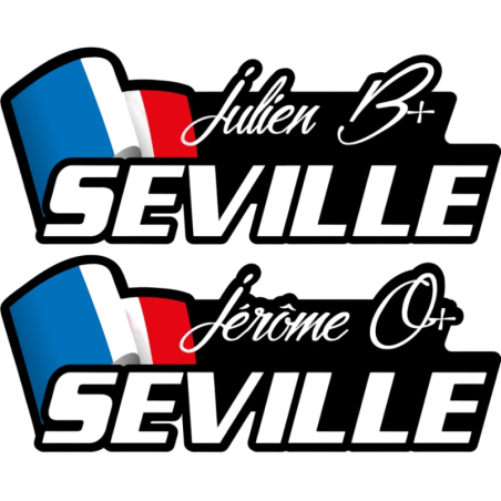 Stickers nominatifs rallye