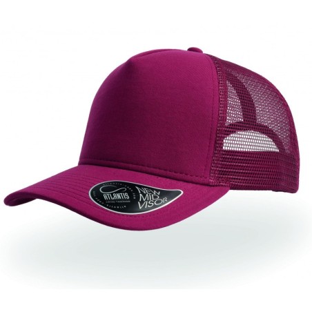 Casquette rapper burgrundy