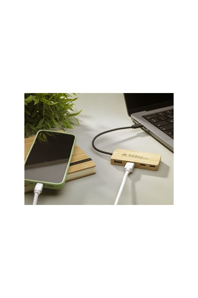 Port USB 2.0 Fira Bamboo Hub | 150 Cover