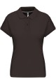 Polo marron pour Femme coupe cintrée