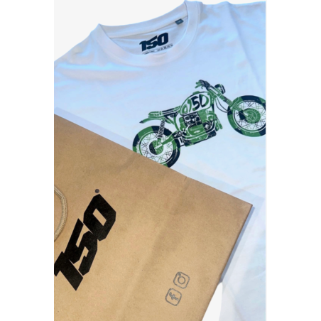 TEE-SHIRT UNISEXE "CAFE RACER 150" GREEN