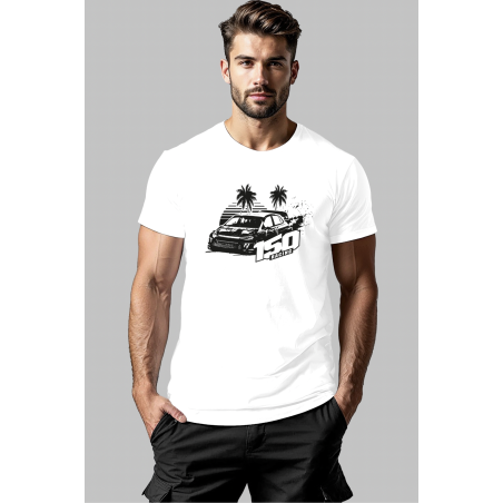 TEE-SHIRT RALLYE 150 RACING WHITE & BLACK