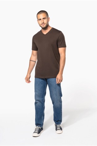 Tee-Shirt Homme Col V personnalisable | 150 Cover