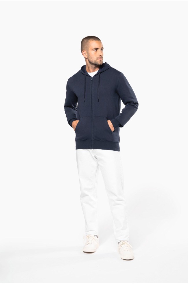 Sweat Zippé à Capuche Bio Homme personnalisable | 150 Cover