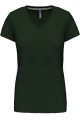 Tee-Shirt Col V Femme vert