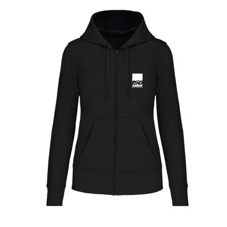 SWEAT ZIPPÉ GRID noir