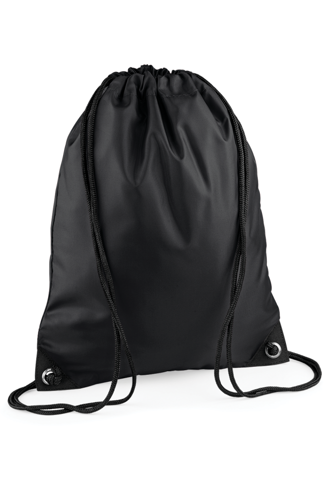 Sac à dos cordelettes Premium personnalisable noir
