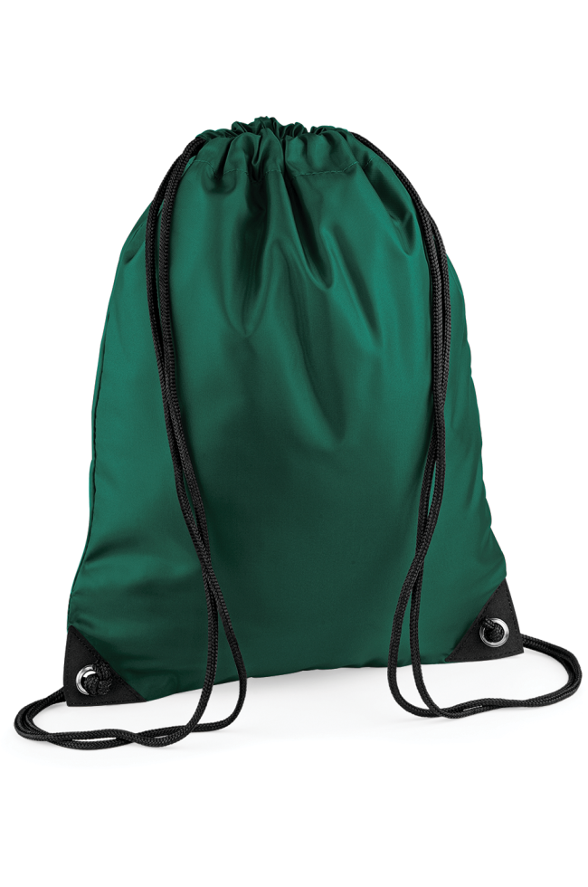 Sac à dos cordelettes Premium personnalisable vert