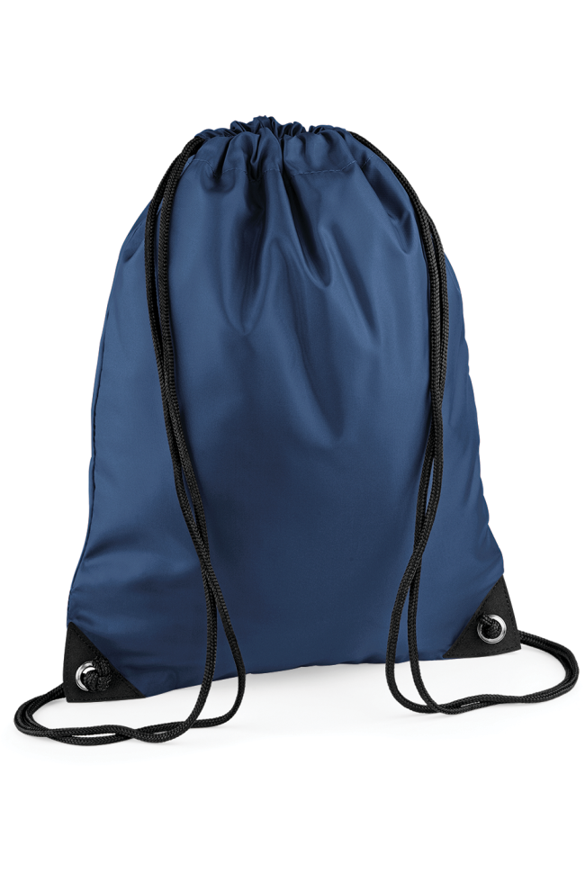 Sac à dos cordelettes Premium personnalisable bleu marine