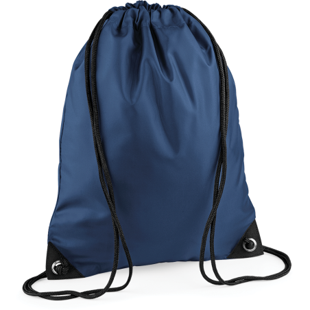 Sac à dos cordelettes Premium personnalisable bleu marine