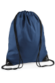Sac à dos cordelettes Premium personnalisable bleu marine