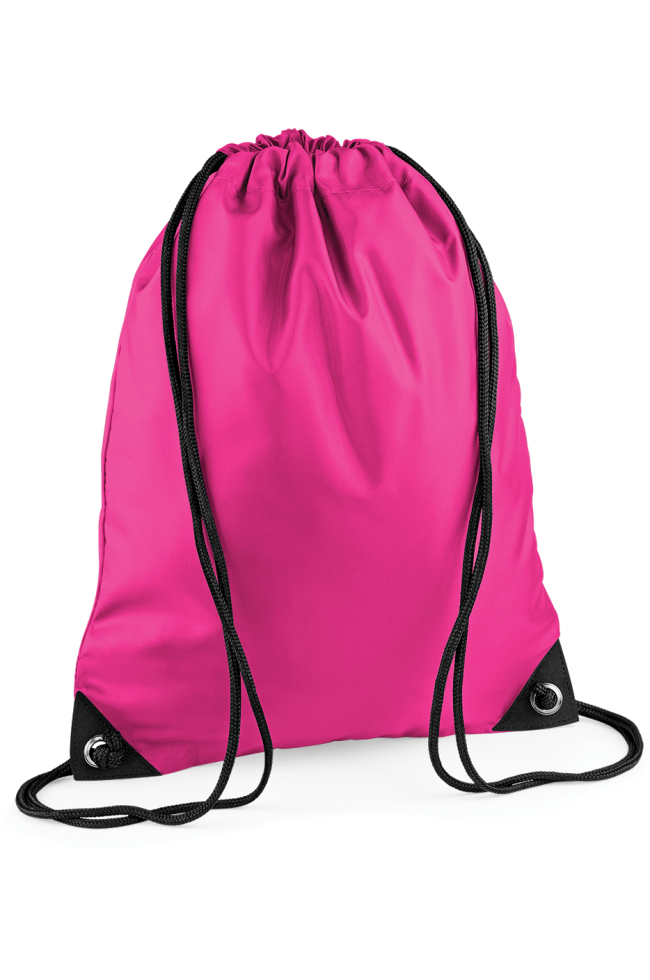 Sac à dos cordelettes Premium personnalisable fushia