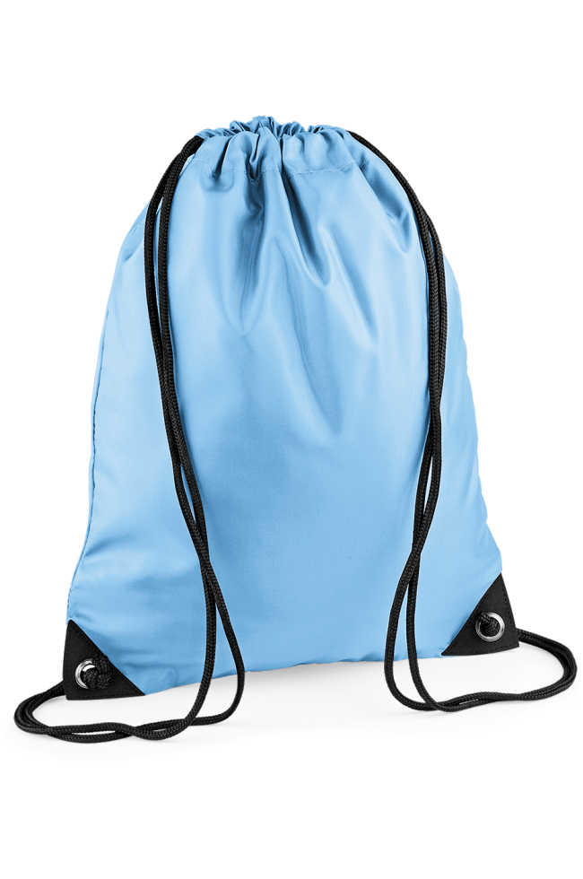 Sac à dos cordelettes bleu clair