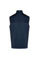 Bodywarmer bi-matière bleu homme Personnalisé