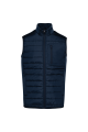 Bodywarmer bi-matière bleu homme Personnalisé