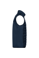 Bodywarmer bi-matière bleu homme Personnalisé