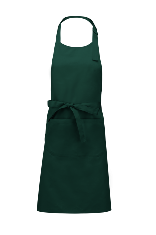 Tablier en coton bottle green