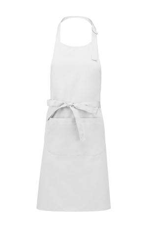 Tablier en coton pour cuisinier blanc