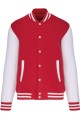 Veste Molleton Teddy pour Enfant rouge et blanche perso