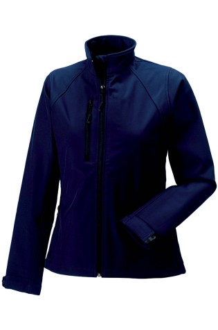 Veste bleue marine Softshell Russell Femme