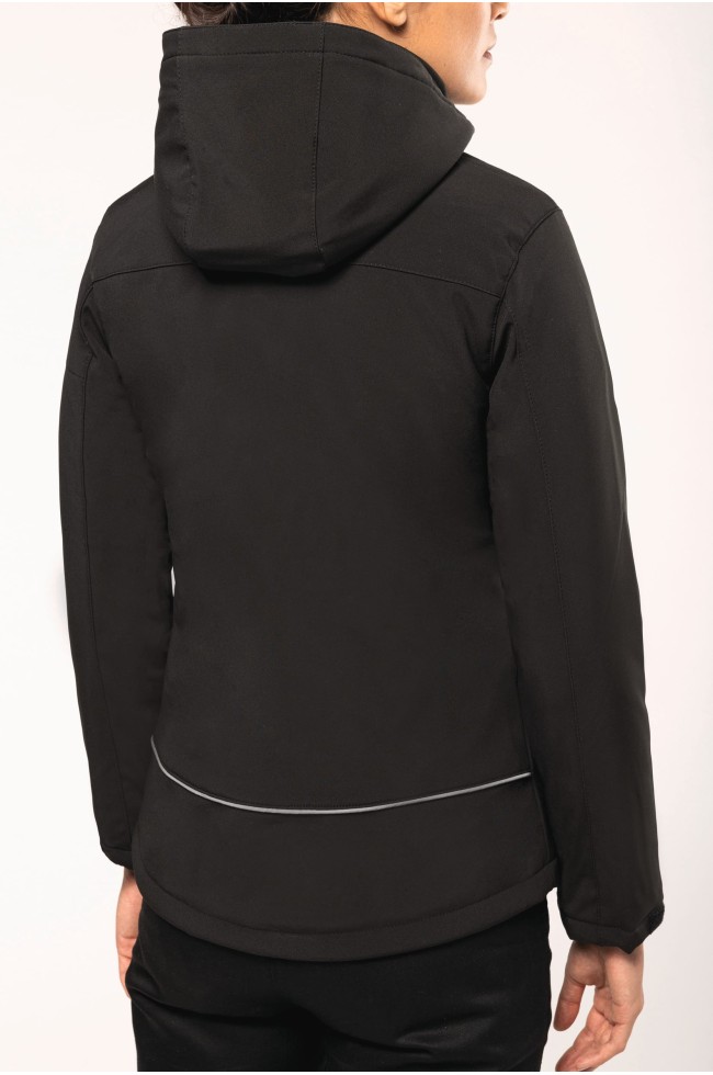 Parka softshell doublée capuche personnalisable | 150 Cover