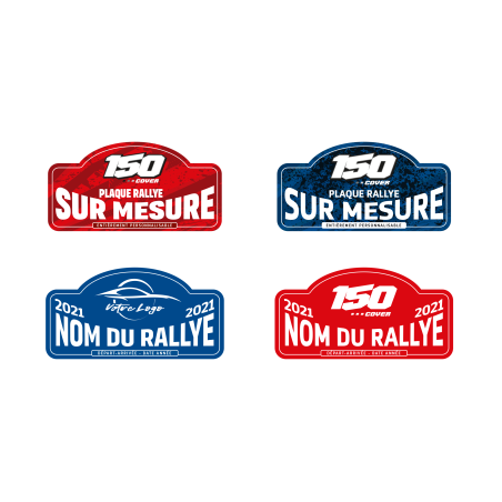 Stickers Plaque Rallye Personnalisé