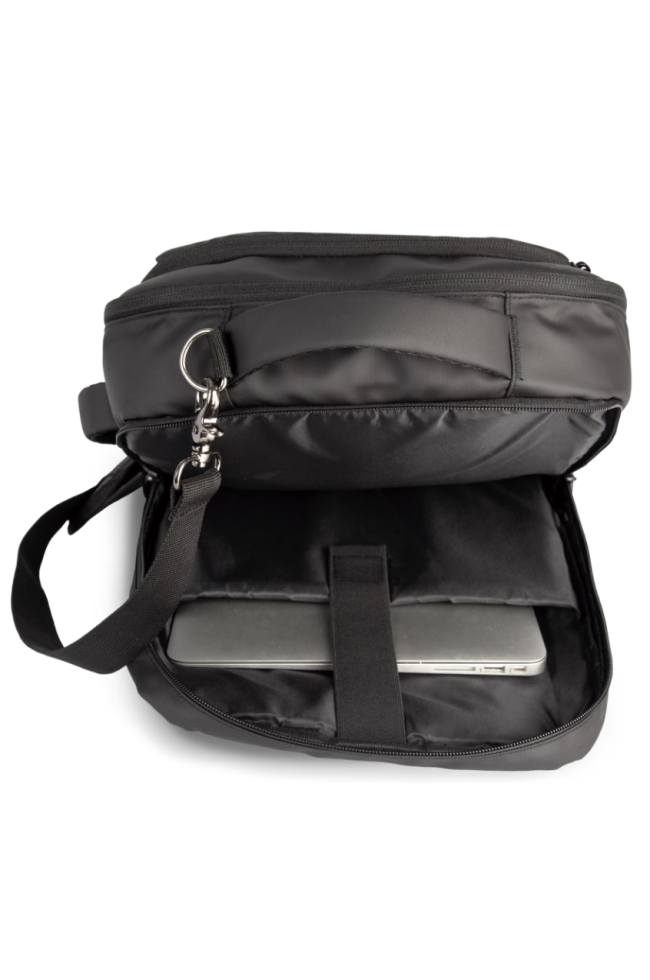 Sac à dos business pour documents et ordinateur personnalisé noir