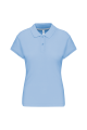 polo femme bleu clair