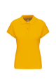 polo femme jaune