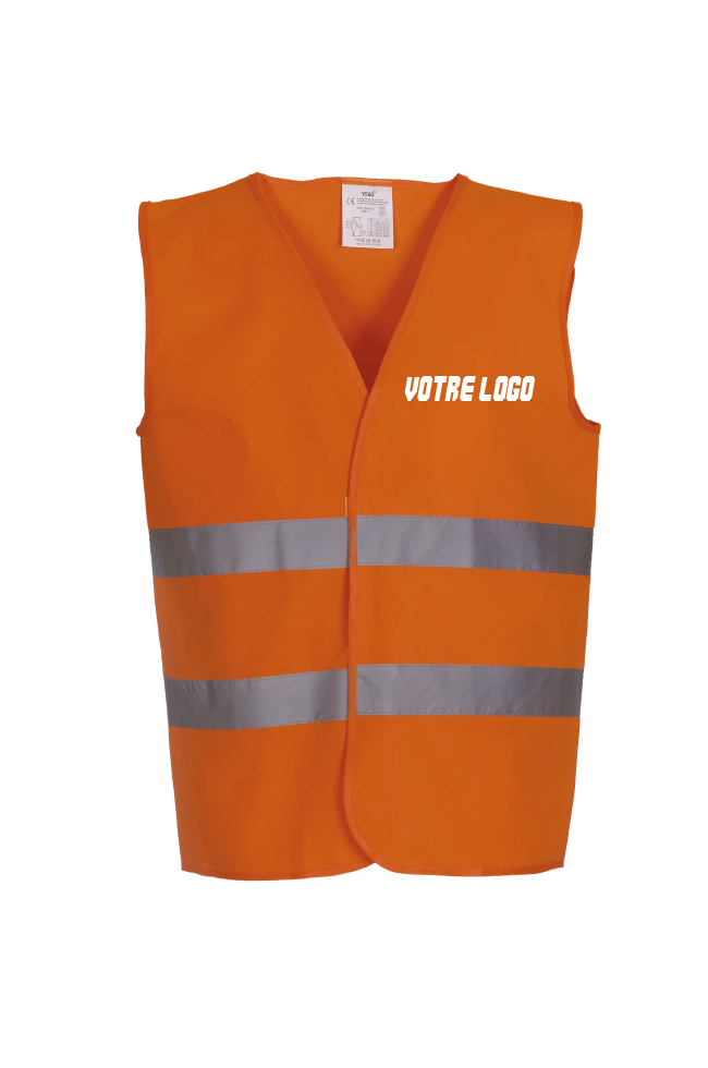 Gilet fluo personnalisable