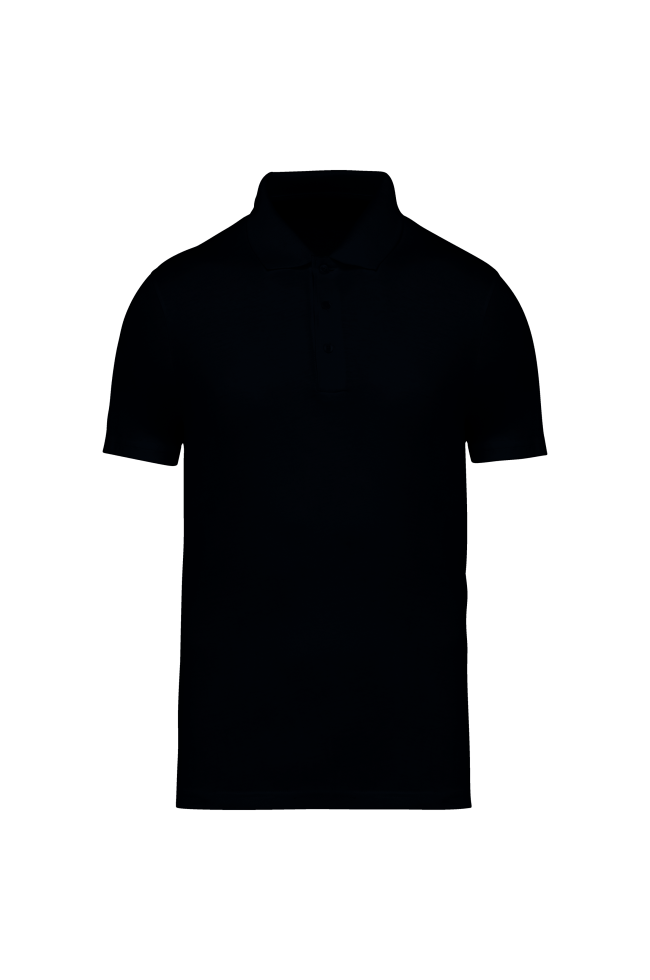 polo écoresponsable noir