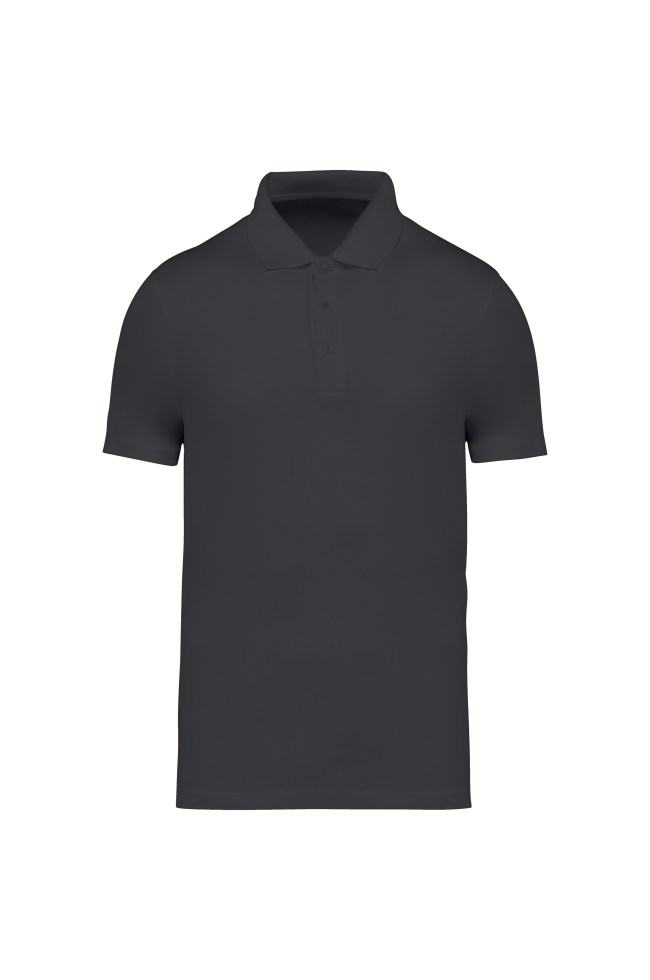 Polo écoresponsable homme gris foncé