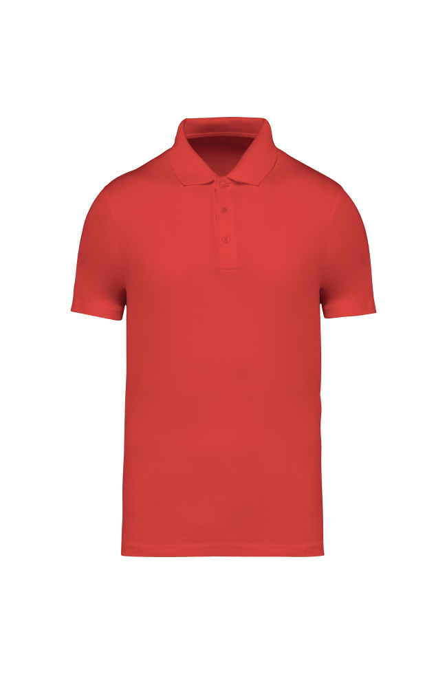 Polo écoresponsable homme paprika