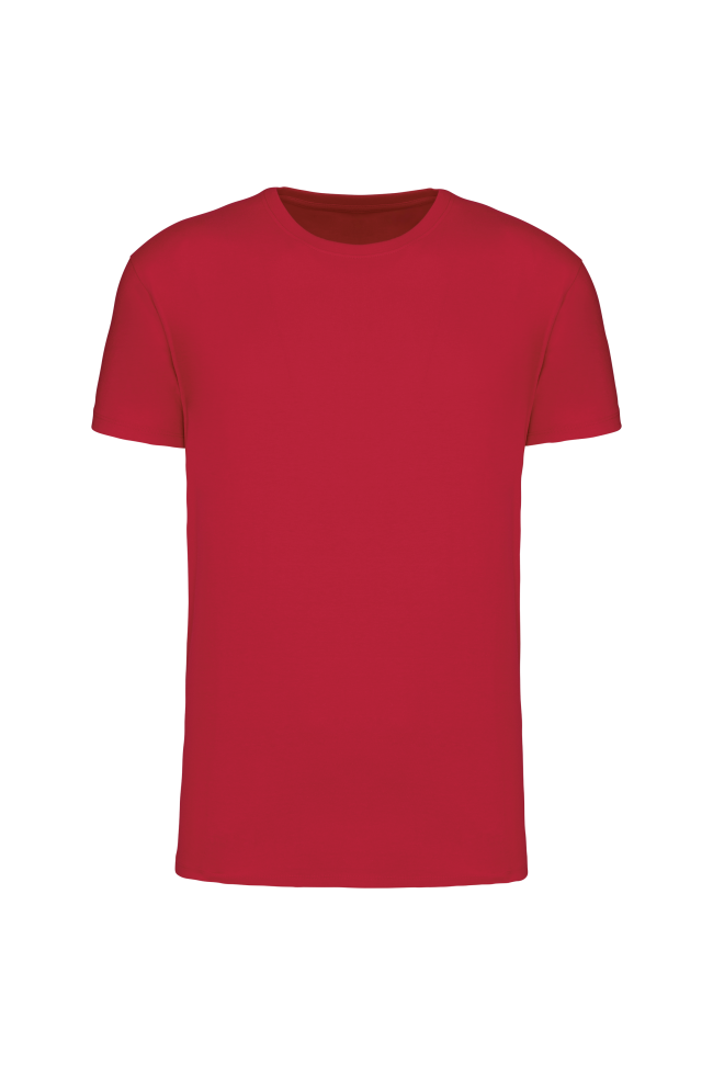 tee shirt homme rouge en coton bio